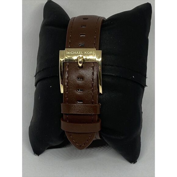 Michael Kors Parker MK5896 Women's Brown Leather Analog Dial Quartz Watch WO335 - Picture 6 of 12